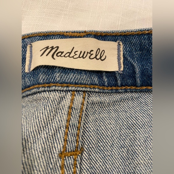 Madewell High Rise Slim Boy Jean in Neal Wash Tencel Denim Edition Size 27 - Picture 11 of 16